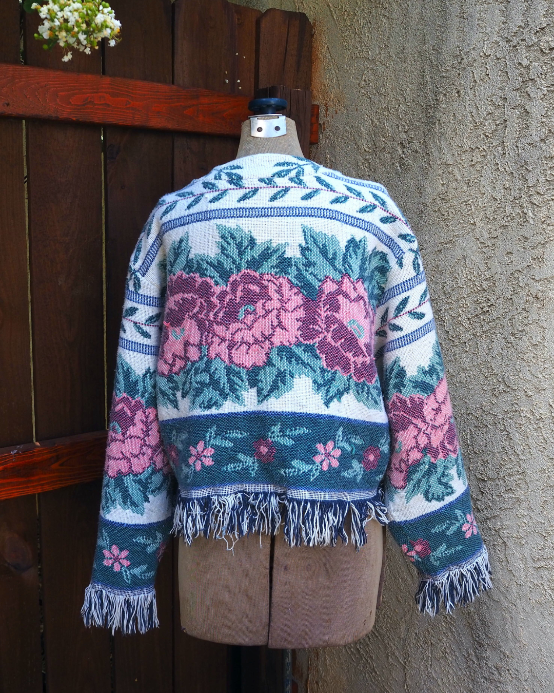 Afghan Blacket Crop Jacket