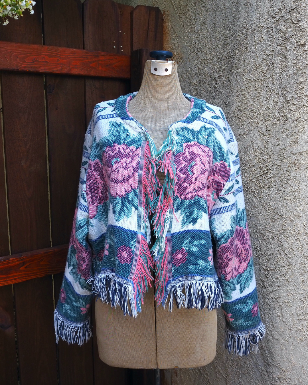 Afghan Blacket Crop Jacket