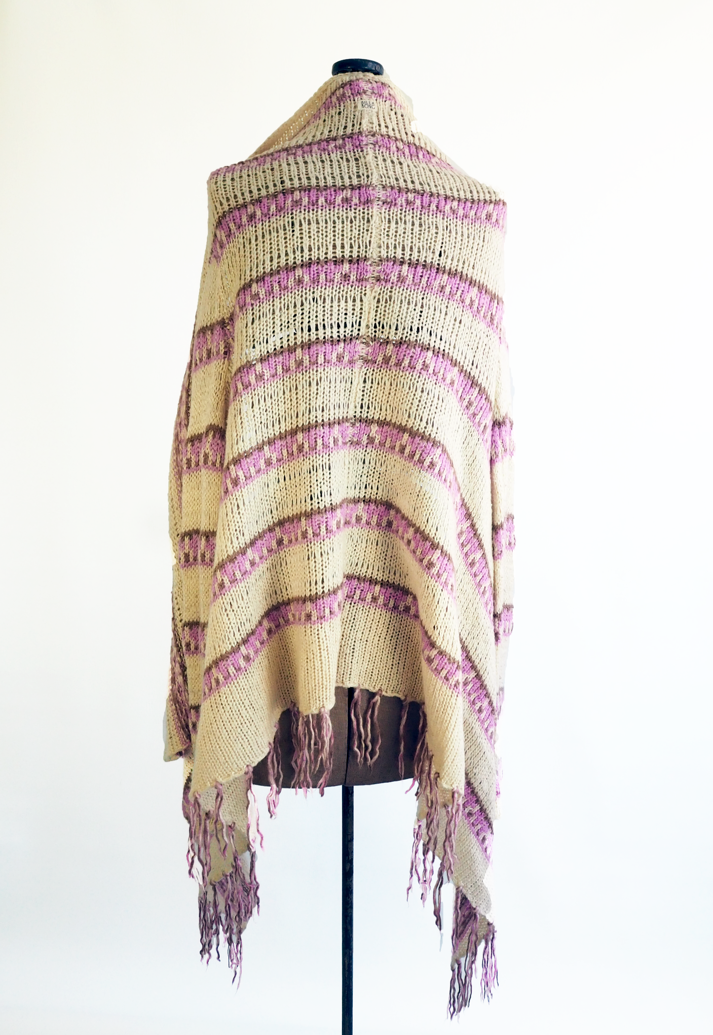 Billabong Knit Striped Wrap Cardigan