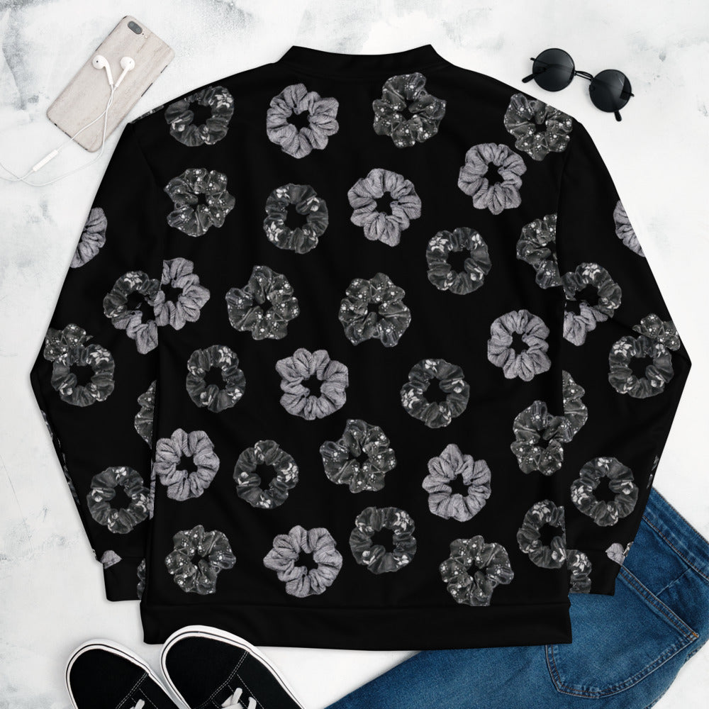 Scrunchies Bomber Jacket in Black