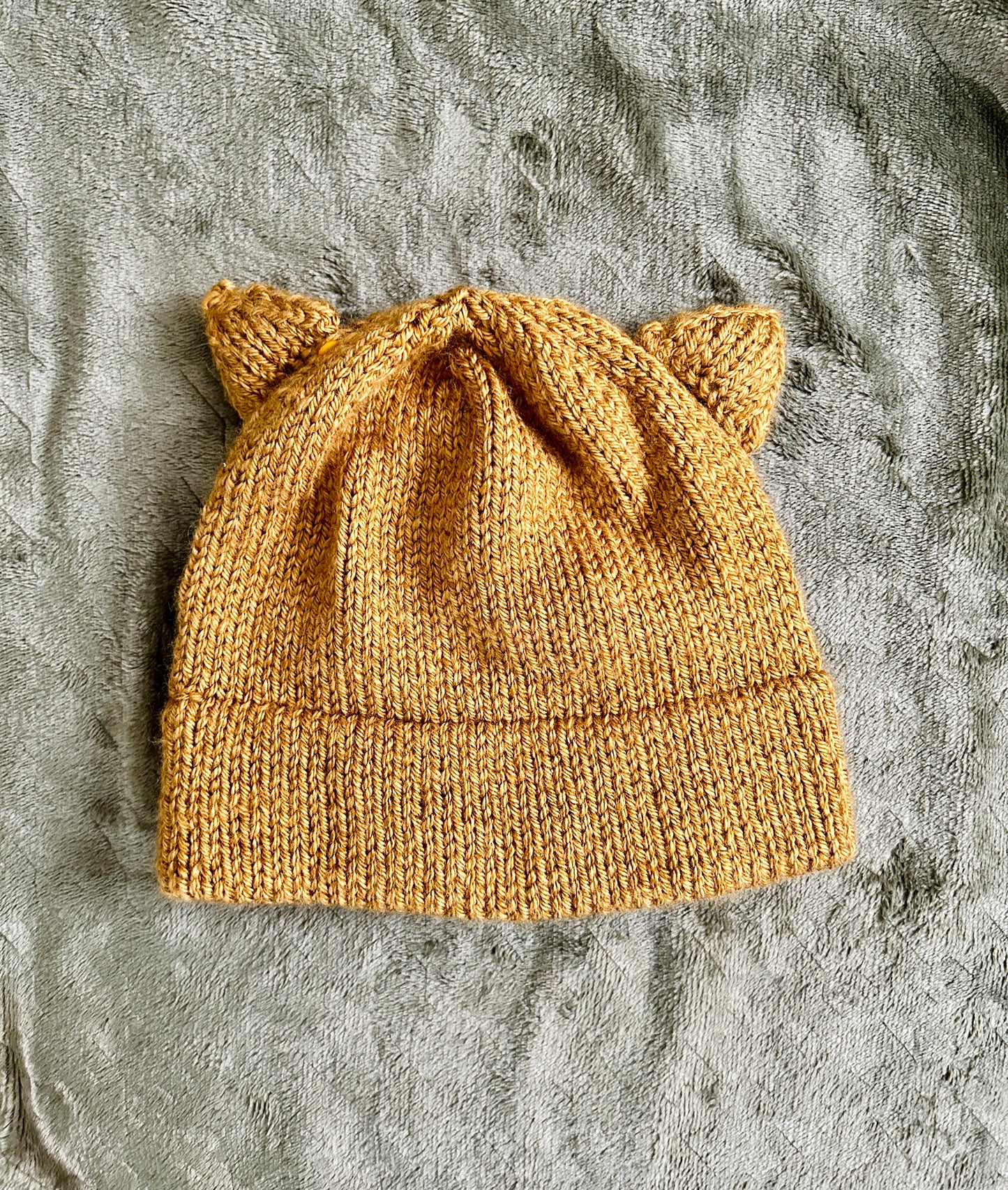 Ready to Ship Double Knit Brim Beanie with Removable Cat Ears