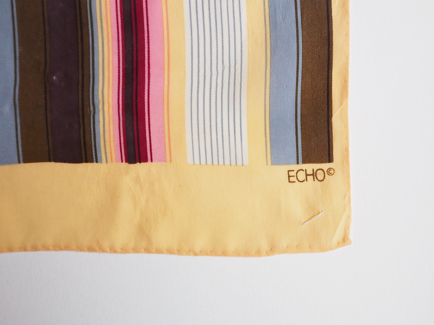 Echo Vintage Silk Striped Hair Scarf