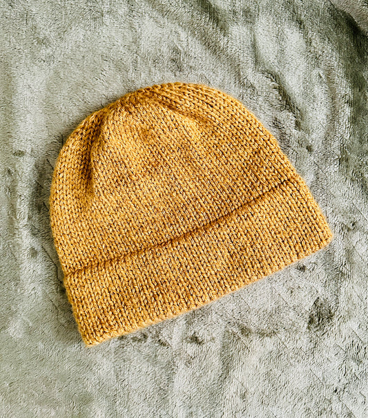 Canyonlands Yellow Ready to Ship Double Knit Brim Beanie