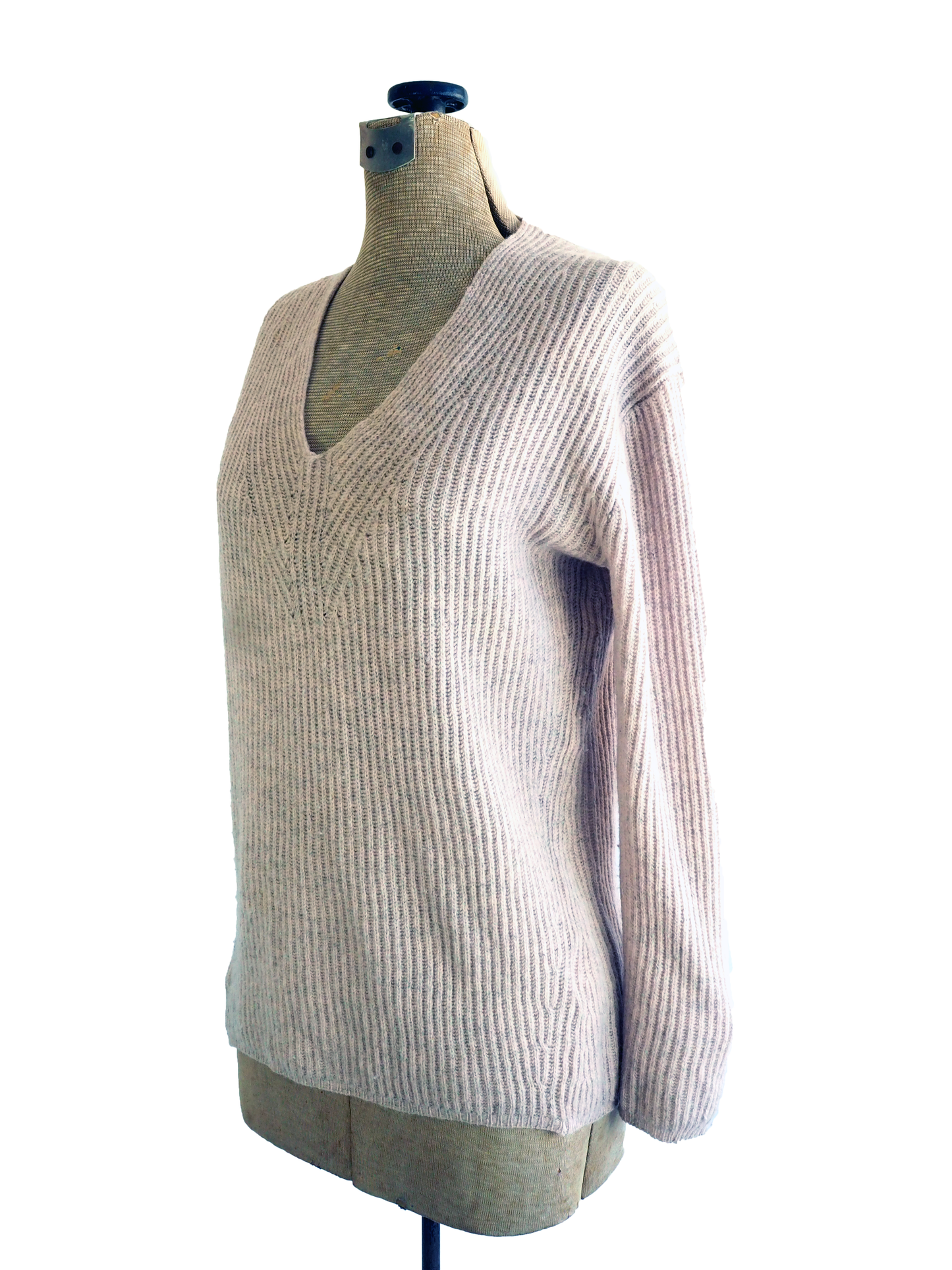 Madewell Merino Wool Lilac Ribbed Sweater