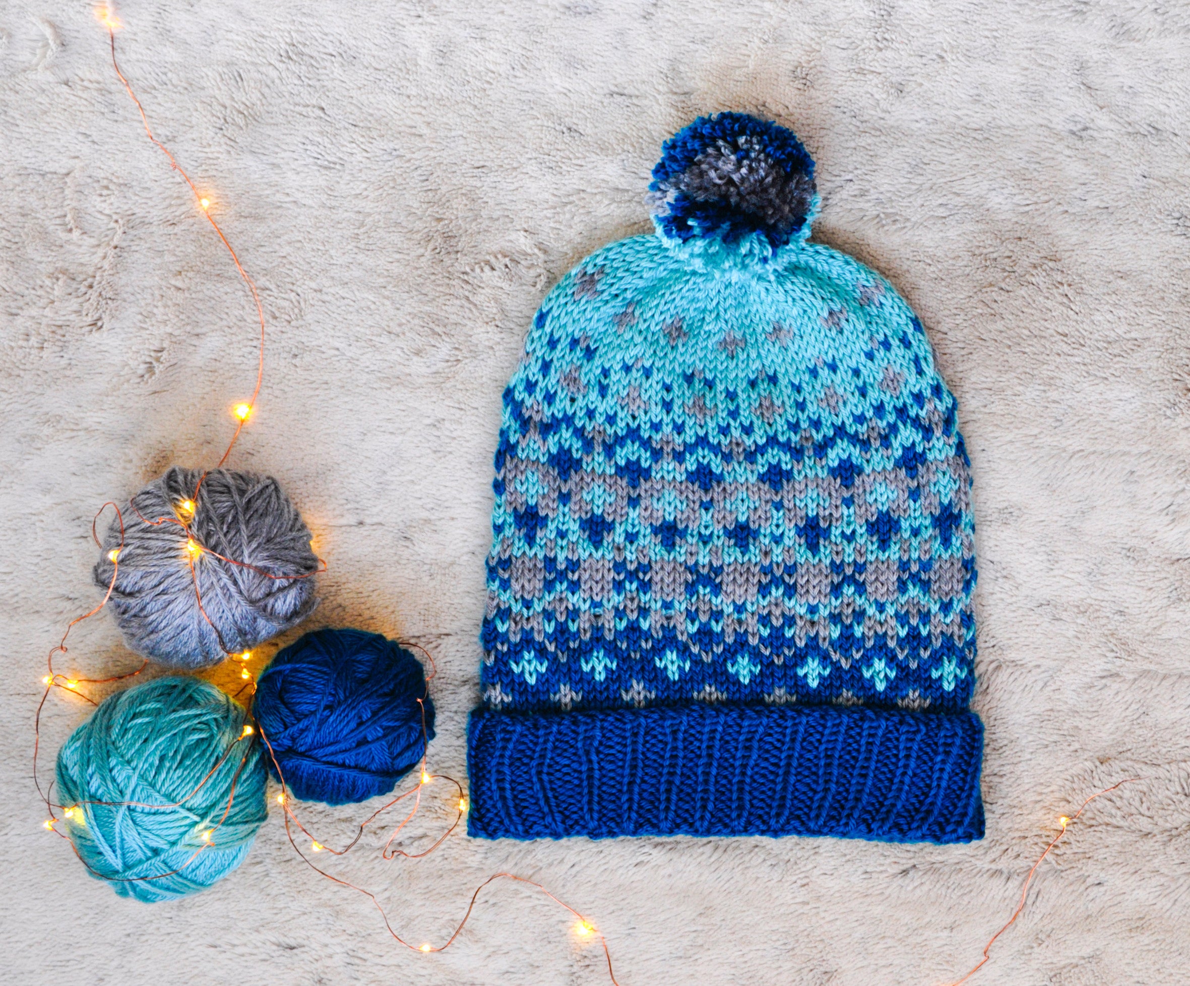 Fair Isle Knit Beanie