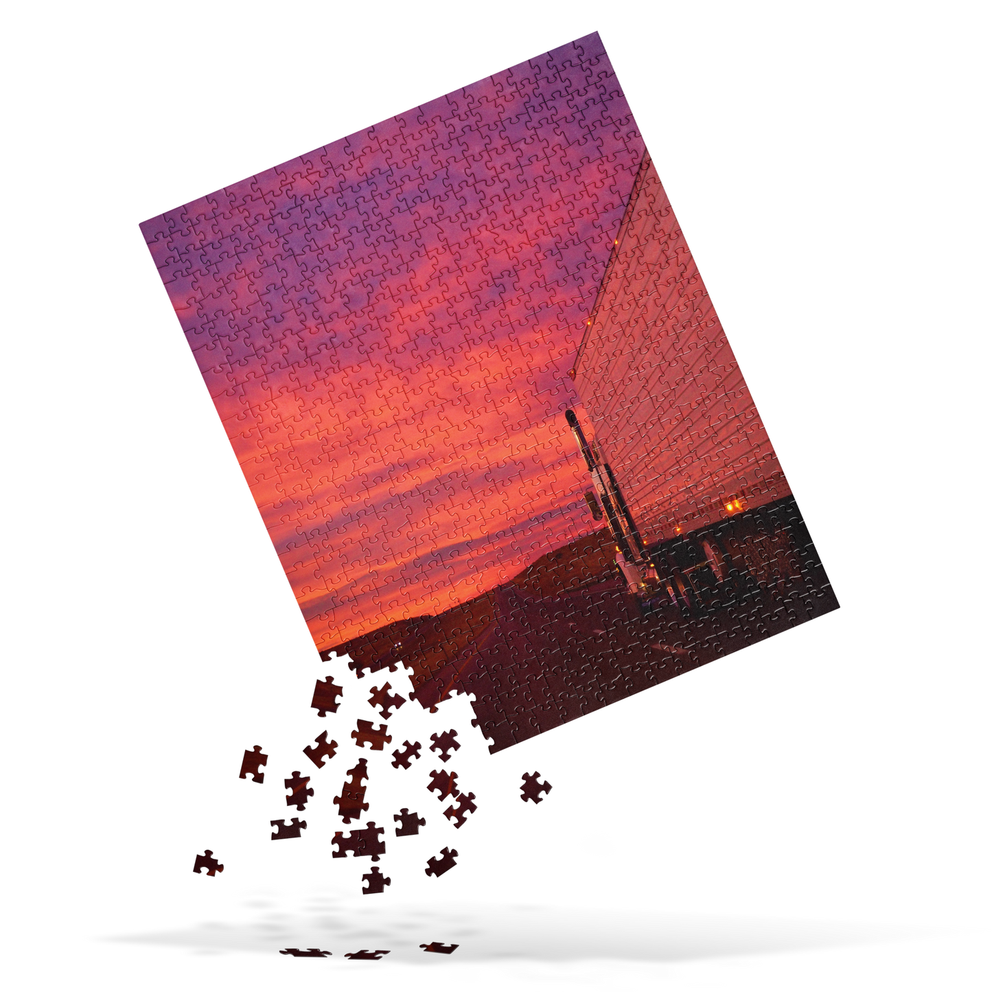 Jigsaw Puzzle of Sunset Semi