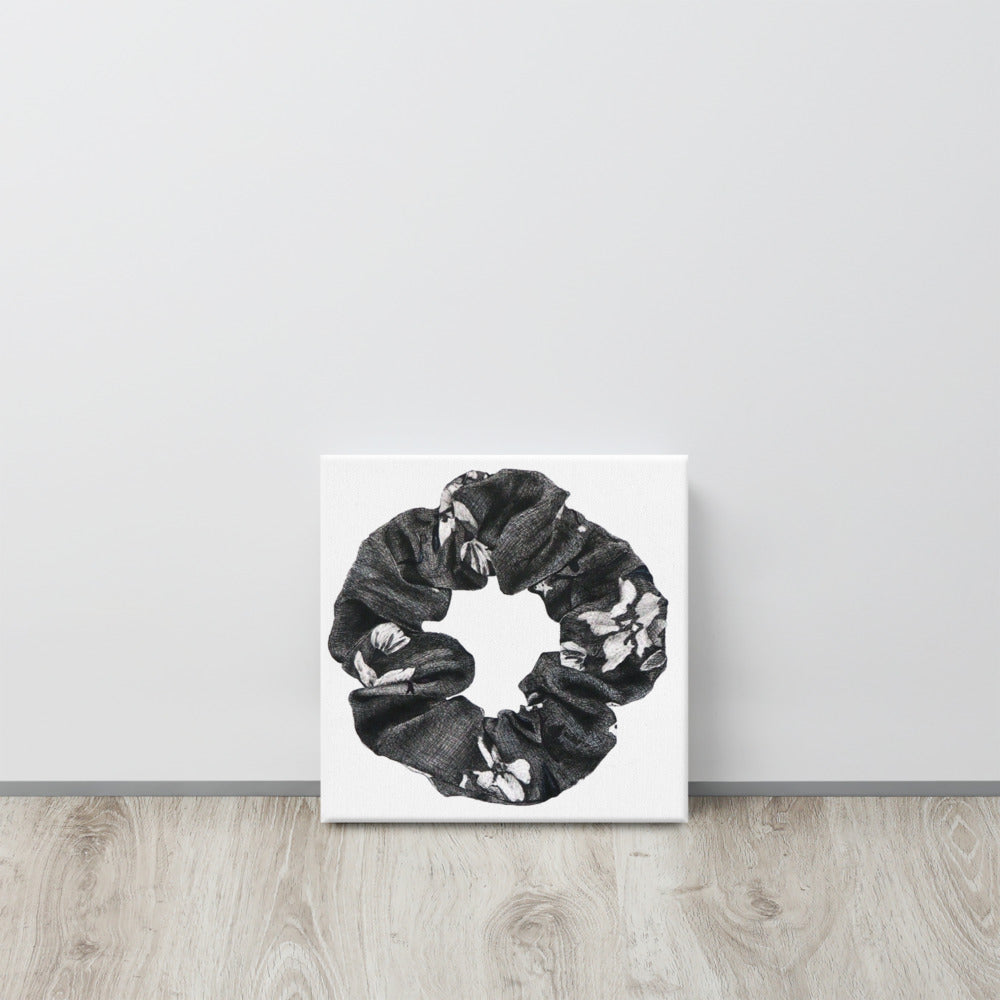 Canvas Print of Scrunchie Floral