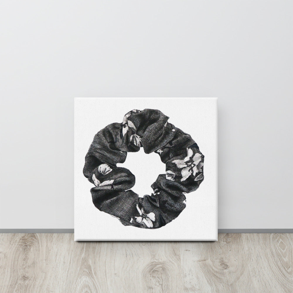 Canvas Print of Scrunchie Floral